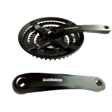 Шатун Shimano TY-501, 170мм. 48х38х28Т с защитой, черный